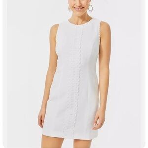 Lilly Pulitzer MILA STRETCH SHIFT DRESS White Turtle Pucker